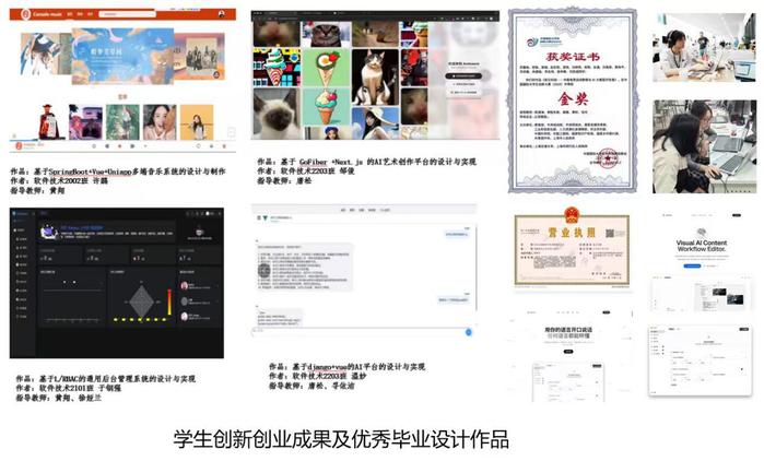 学生创新创业成果及部分优秀毕业设计作品